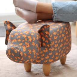 Gardeco Pigasus The Pigs Will Fly Footstool - Size: 36 x 65 x 32cm - Multicoloured - Wilko - thumbnail 1