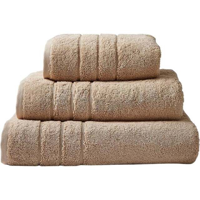 Allure Bath Fashions Stone Hotel Luxury Heavyweight Hand Towel - Size: 50 x 90cm - Brown - Wilko - image 1