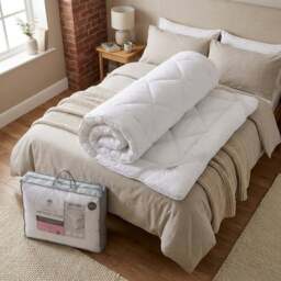 Divante Deep Fill Mattress Topper - White/Superking - Size: Super King - Wilko - thumbnail 4
