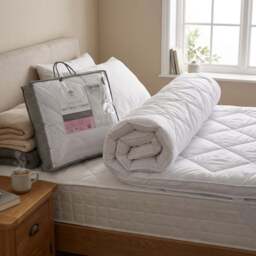 Divante Deep Fill Mattress Topper - White/Superking - Size: Super King - Wilko - thumbnail 5