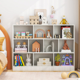 Costway 10 Cube White Bookshelf - Size: 11 Shelf - Wilko - thumbnail 5