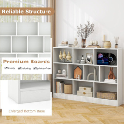 Costway 10 Cube White Bookshelf - Size: 11 Shelf - Wilko - thumbnail 7