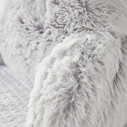 Downland Huggleland Grey Long Hair Cuddle Cushion - Size: 59 x 45 x 39cm - Wilko - thumbnail 5