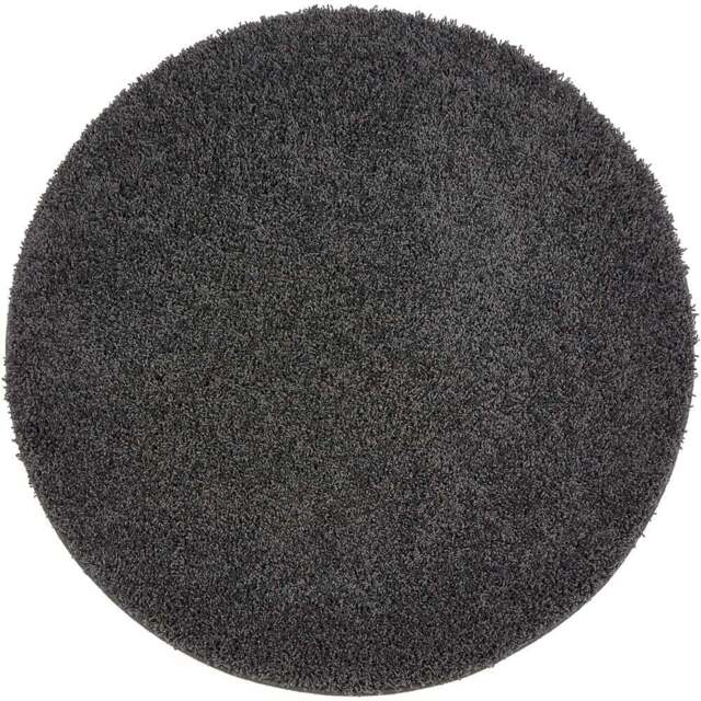 My Rug Charcoal Round Rug 100cm - Size: 100 x 100 x 2cm - grey - Wilko - image 1