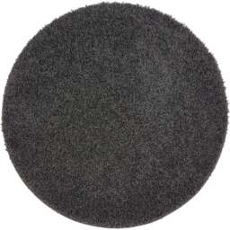 My Rug Charcoal Round Rug 100cm - Size: 100 x 100 x 2cm - grey - Wilko - thumbnail 1