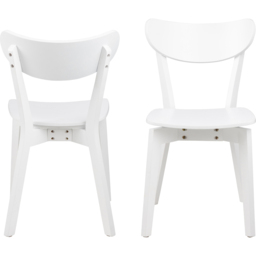 Florence Roxby Set of 2 White Dining Chairs - Furniture To Go - Wilko - thumbnail 4