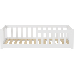 FurnitureHMD White Pine Wood Kids Bed Frame - Size: Single - Wilko - thumbnail 3