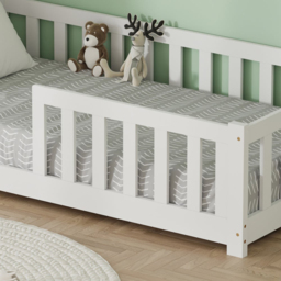 FurnitureHMD White Pine Wood Kids Bed Frame - Size: Single - Wilko - thumbnail 7