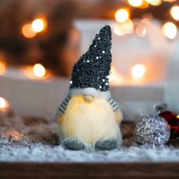 Xmas Haus Silver Sparkly Light Up Festive Gonk Decoration - Size: 200 x 130 x 130cm - Wilko - thumbnail 4