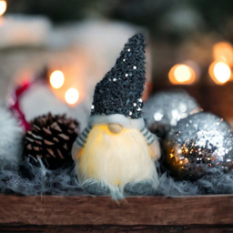 Xmas Haus Silver Sparkly Light Up Festive Gonk Decoration - Size: 200 x 130 x 130cm - Wilko - thumbnail 5