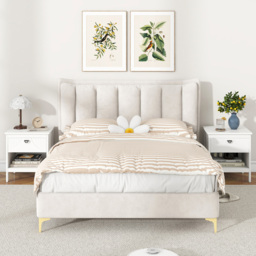 Costway Single Drawer Single Shelf White End Table - Size: 45 x 40 x 50cm - Wilko - thumbnail 5