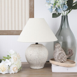 Sarah Table Lamp Cream - Wilko - thumbnail 3