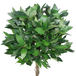 Leaf Bay Laurel Ball Artificial Tree with Twisted Natural Trunk 120cm - Size: 120 x 45 x 45cm - Green - Wilko - thumbnail 3