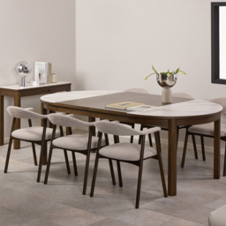 Florence Southampton Smoked Oak Veneer Extension Leaf Set of 2 - Size: 2.5 x 50 x 120cm - Brown - Furniture To Go - Wilko - thumbnail 3