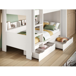 Flair Eddie White Wooden Storage Bunk Bed - Size: Single - Wilko - thumbnail 5