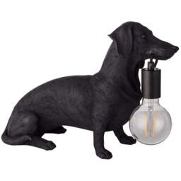 Merano Modica Matt Black Table Lamp - Size: 43 x 15 x 31cm - Wilko