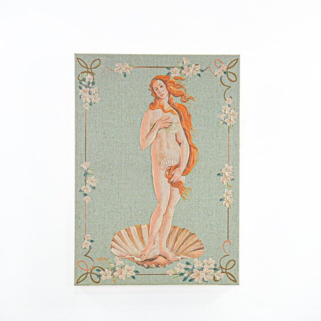 Shay Vintage Seashells Hand Painted Linen Green - Wilko - image 1
