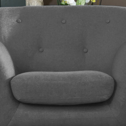 Lynwood Dark Grey Fabric Armchair - Size: Single - Artemis Home - Wilko - thumbnail 4