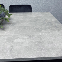 Kosy Koala 6 Seater Wood and Velvet Tufted Dining Set Grey and Black - Multi - Wilko - thumbnail 6