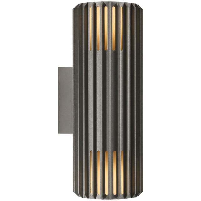 Nordlux Aludra Seaside Anthracite Double Wall Light - Size: 33.7 x 12.4 x 33.7cm - Black - Wilko - image 1