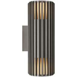 Nordlux Aludra Seaside Anthracite Double Wall Light - Size: 33.7 x 12.4 x 33.7cm - Black - Wilko - thumbnail 1