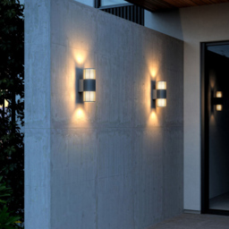 Nordlux Aludra Seaside Anthracite Double Wall Light - Size: 33.7 x 12.4 x 33.7cm - Black - Wilko - thumbnail 6