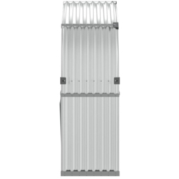 vidaXL Silver Galvanised Steel Firewood Log Holder 140 x 120 x 45cm - Wilko - thumbnail 5