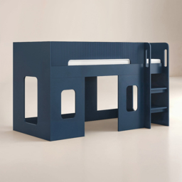 Flair Lino Navy Play House Mid Sleeper - Size: Single - Blue - Wilko - thumbnail 3