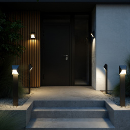 Nordlux Pontio 15 Black Outdoor Wall Light - Size: 19 x 15 x 19cm - Wilko - thumbnail 3