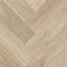 Natural Wood Herringbone Effect Floor Plank - Natural - Wilko