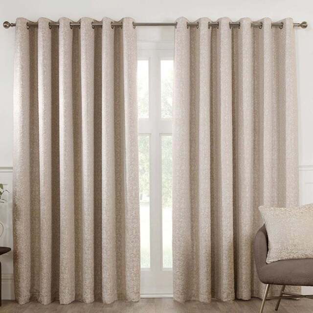 Maison Blackout Curtain Natural 168cm 137cm - Wilko - image 1