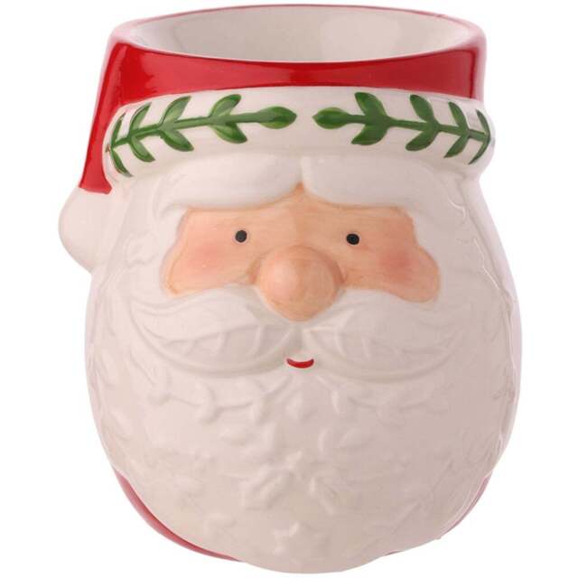 The Seasonal Gift Co. Santa & Friends Nordic Mr Claus Wax Melt Burner - Size: 13 x 11 x 10cm - Red - Wilko - image 1