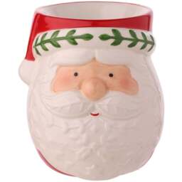 The Seasonal Gift Co. Santa & Friends Nordic Mr Claus Wax Melt Burner - Size: 13 x 11 x 10cm - Red - Wilko - thumbnail 1