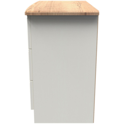 Crowndale Victoria 3 Drawer Cream Ash and Oak Chest of Drawer - Wilko - thumbnail 4