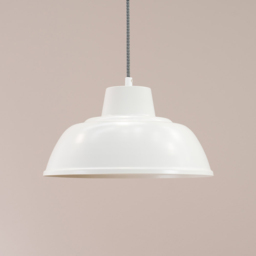 ValueLights Morris White Dome LED Pendant Ceiling Light - Size: 116 x 30 x 30cm - Wilko - thumbnail 3
