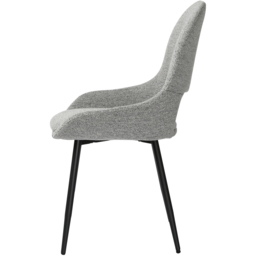 Pebble Set of 2 Light Grey Boucle Dining Chair - Home Garden Direct - Wilko - thumbnail 4