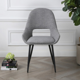 Pebble Set of 2 Light Grey Boucle Dining Chair - Home Garden Direct - Wilko - thumbnail 7