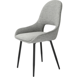 Pebble Set of 2 Light Grey Boucle Dining Chair - Home Garden Direct - Wilko - thumbnail 5