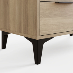 GFW Ezra 4 Drawer Oak Chest of Drawers - Brown - Wilko - thumbnail 7