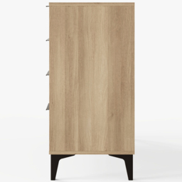 GFW Ezra 4 Drawer Oak Chest of Drawers - Brown - Wilko - thumbnail 6