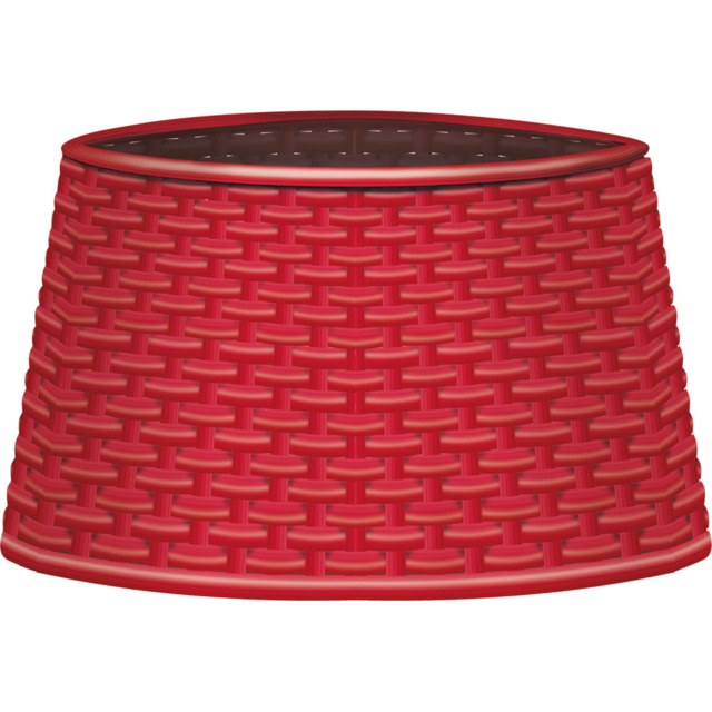 St Helens Red Rattan Style Tree Skirt - Size: 61cm - Wilko - image 1