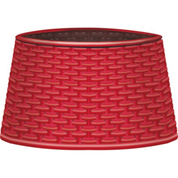 St Helens Red Rattan Style Tree Skirt - Size: 61cm - Wilko