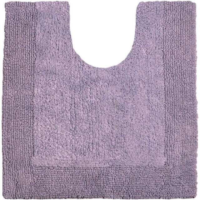 Allure Bath Fashions Elegance Heather Reversible Pedestal Mat 53 x 55cm - Purple - Wilko - image 1