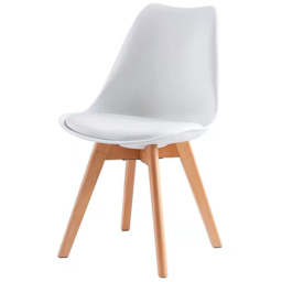 Eva Set of 2 White Padded Dining Chairs - MCC - Wilko - thumbnail 3