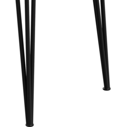 Living and Home 4 Seater Marble Effect Dining Table Grey and White - White + Black - Wilko - thumbnail 6
