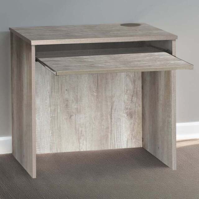 R White Cabinets Home Office Desk with Keyboard Tray Grey - Size: 72 x 85 x 54cm - Wilko - image 1