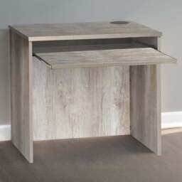 R White Cabinets Home Office Desk with Keyboard Tray Grey - Size: 72 x 85 x 54cm - Wilko - thumbnail 1