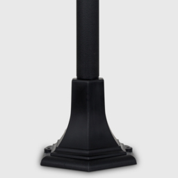 ValueLights Mayfair Black Warm White Bulb Bollard Light with - Size: 120 x 17 x 16.5cm - Wilko - thumbnail 5
