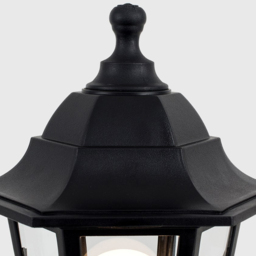 ValueLights Mayfair Black Warm White Bulb Bollard Light with - Size: 120 x 17 x 16.5cm - Wilko - thumbnail 4
