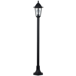 ValueLights Mayfair Black Warm White Bulb Bollard Light with - Size: 120 x 17 x 16.5cm - Wilko - thumbnail 1